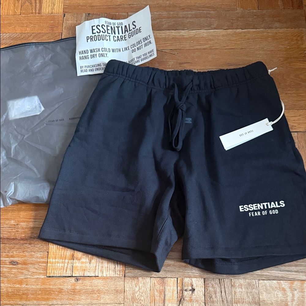 Fear of God Essentials Midnight Black Shorts